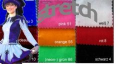 Preview: Stretchsamt rot Meterware