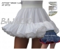Preview: Gardepetticoat mit 2 Lagen und Spitze
