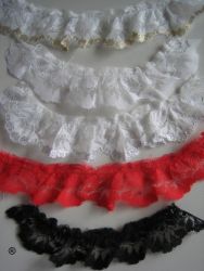 Gardepetticoat weiß mit Spitze