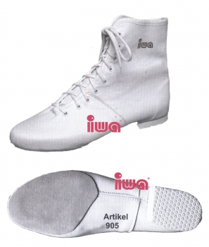 Mariechenstiefel kurz geteilte  Chromleder Sohle