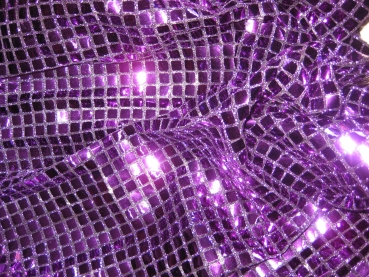 136 Pailletten Quadratisch Lila Rest