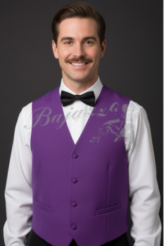 Herrenweste lila Gr. 54 Sonderangebot