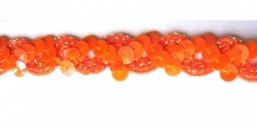 Paillettenband orange