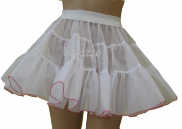 1-lagiger Gardepetticoat mit Rollsaum