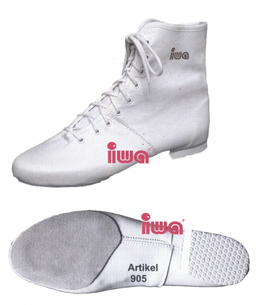 Mariechenstiefel kurz geteilte  Chromleder Sohle