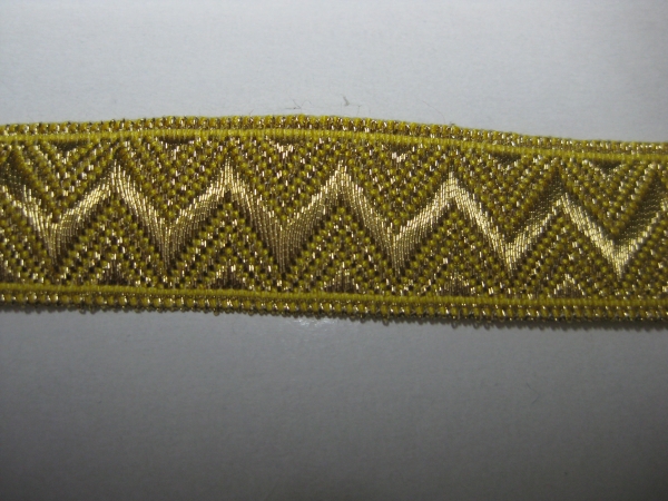 Uniformtresse Zacken gold 15 mm breit Sonderpreis