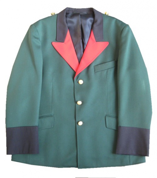 Schützenjacke grün-schwarz-rot mit Manchetten Sonderangebot