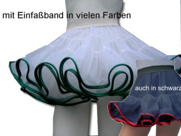 Rüschenrock für Tanzgarde mit Einfassband