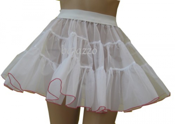 1-lagiger Gardepetticoat mit Rollsaum
